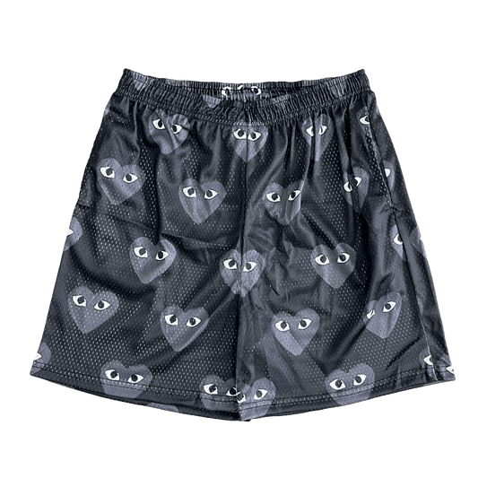 B&GREY CDG MESH SHORTS-8734 - RDMCLOTHINGART