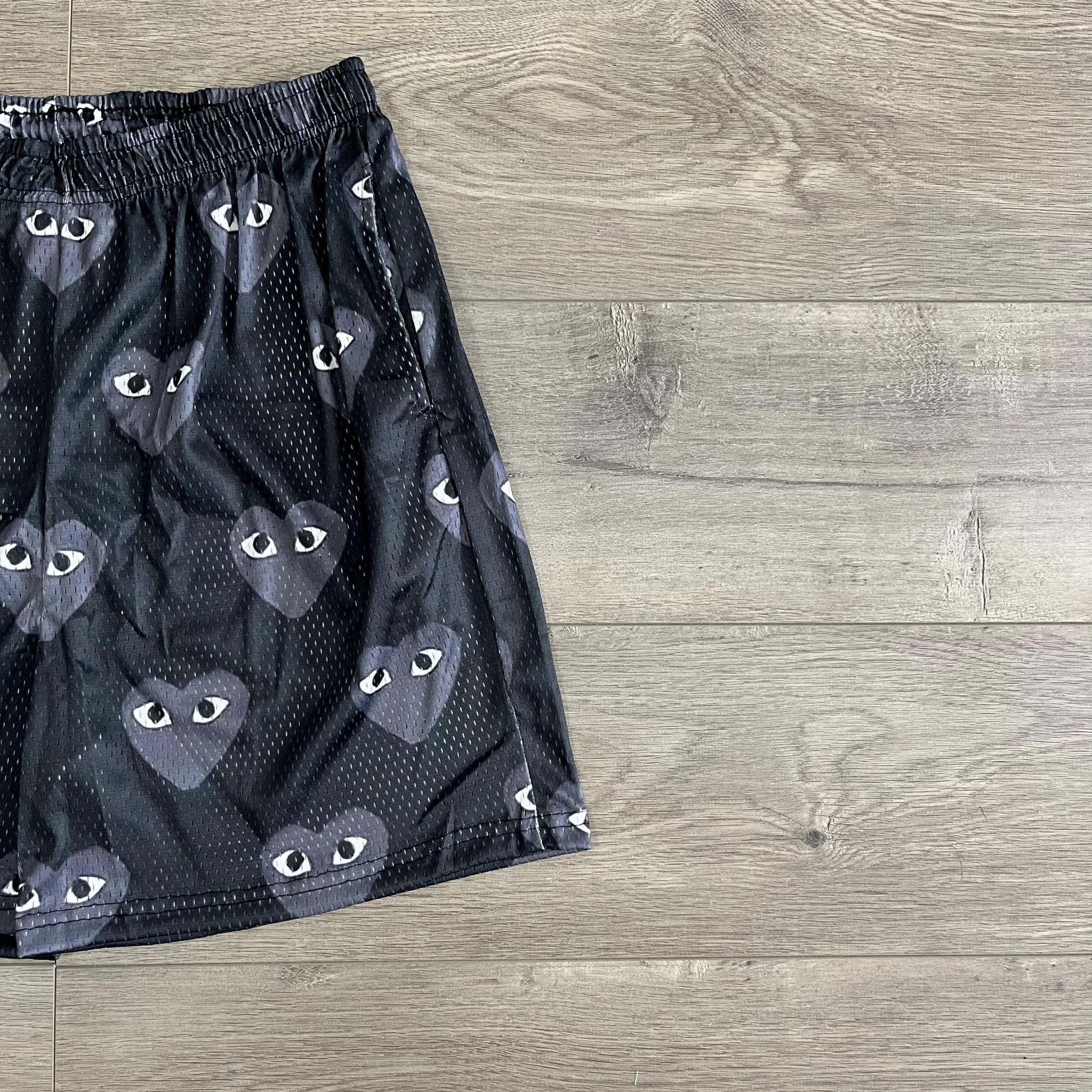 B&GREY CDG MESH SHORTS-8734 - RDMCLOTHINGART