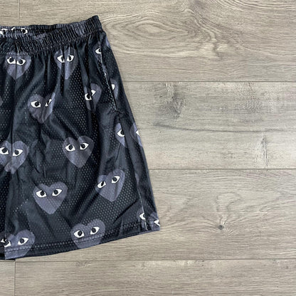 B&GREY CDG MESH SHORTS-8734 - RDMCLOTHINGART