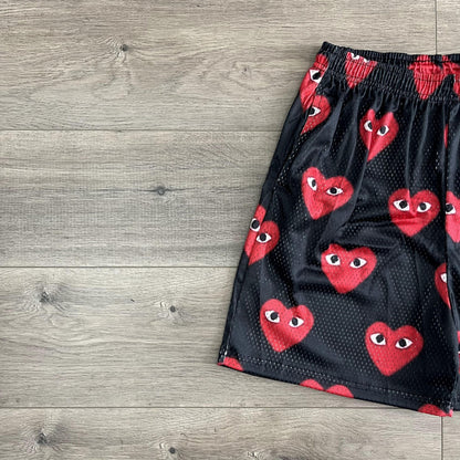 B&RED CDG MESH SHORTS-8733 - RDMCLOTHINGART