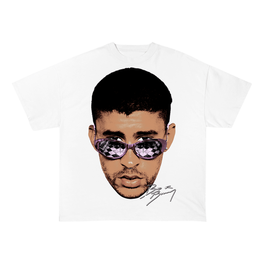 BADBUNNY HEAVY WEIGHT COTTON TEE-8016 - RDMCLOTHINGART