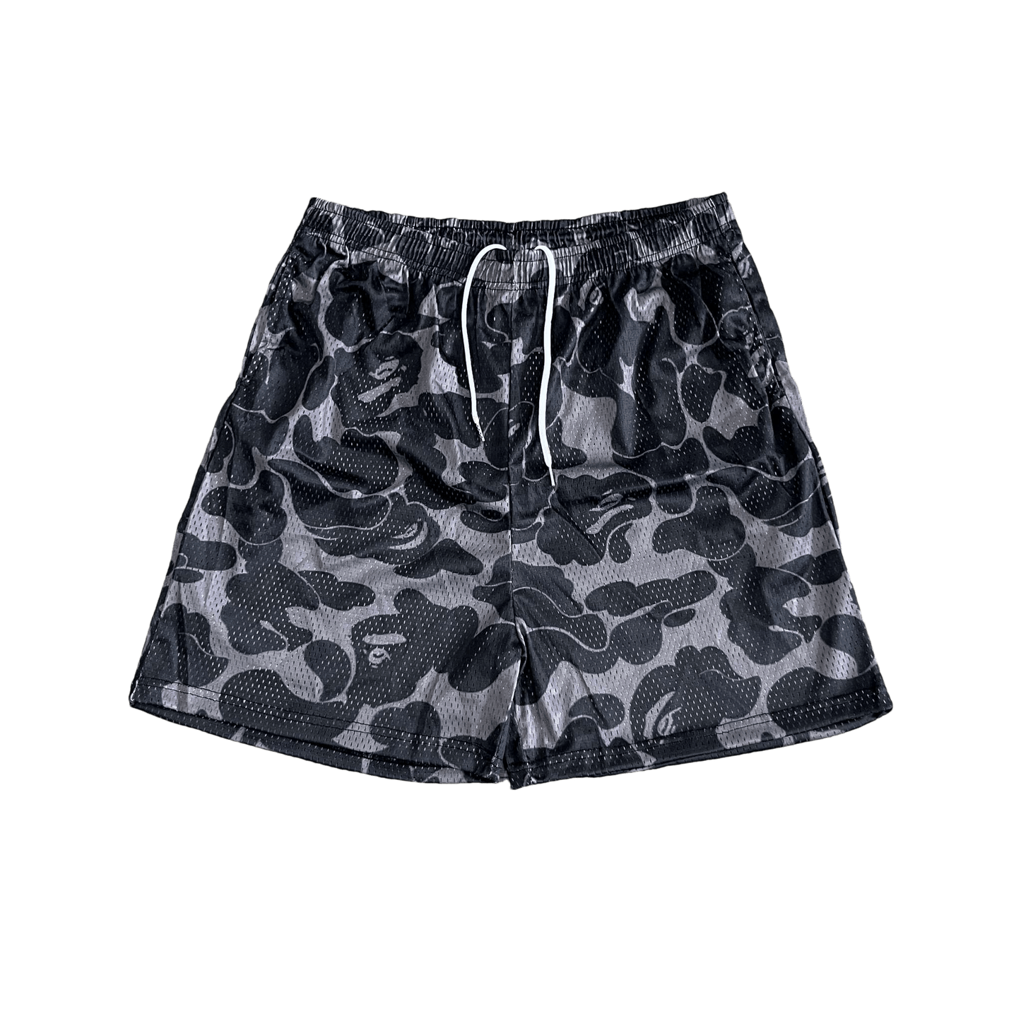 RDMCLOTHINGART tapestry hoodie BAPE BLACK MESH SHORTS-8603