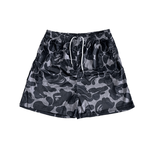 RDMCLOTHINGART tapestry hoodie BAPE BLACK MESH SHORTS-8603