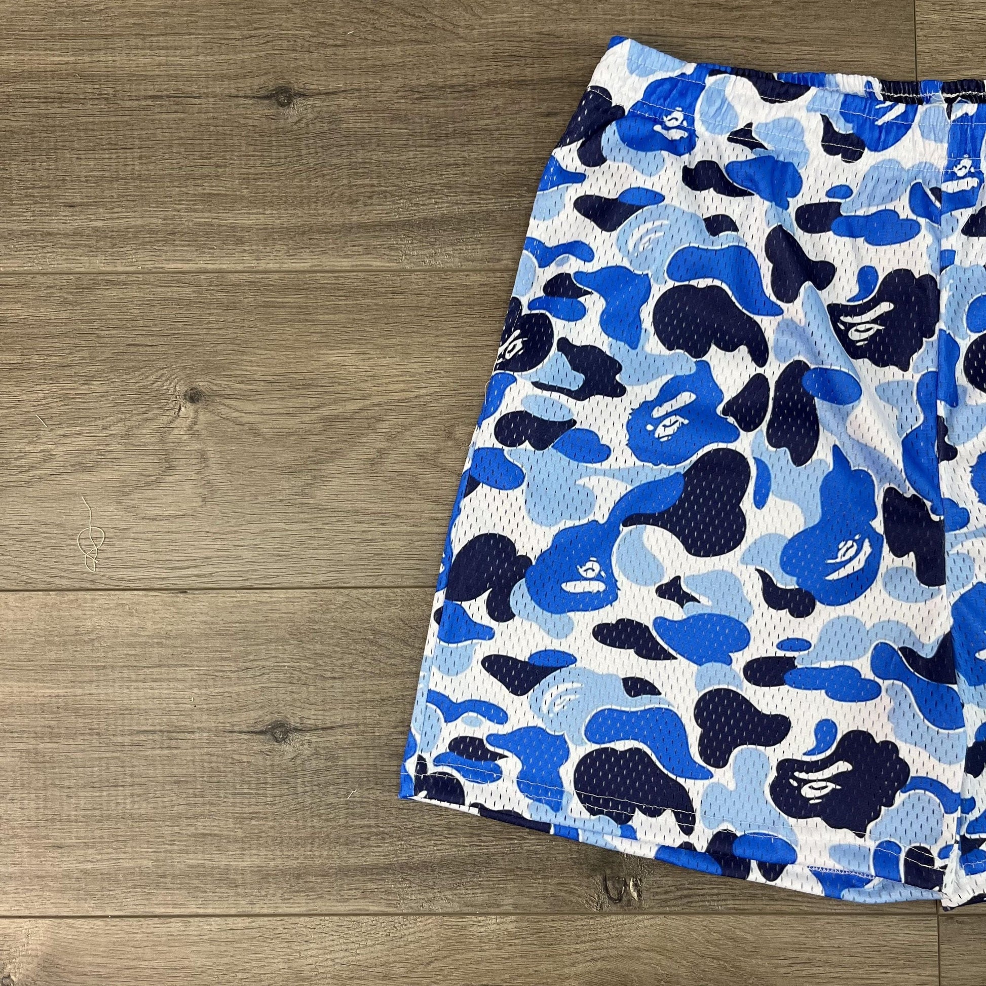 BAPE BLUE MESH SHORTS-8688 - RDMCLOTHINGART