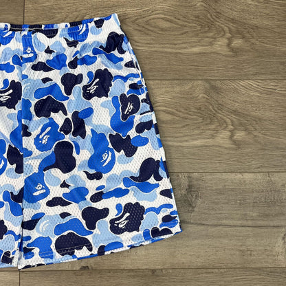 BAPE BLUE MESH SHORTS-8688 - RDMCLOTHINGART