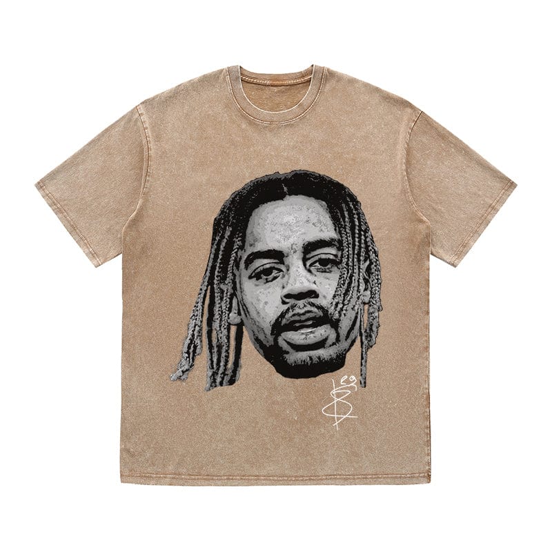 RDMCLOTHINGART tapestry hoodie BARCOLA HEAVY COTTON TEES-9531