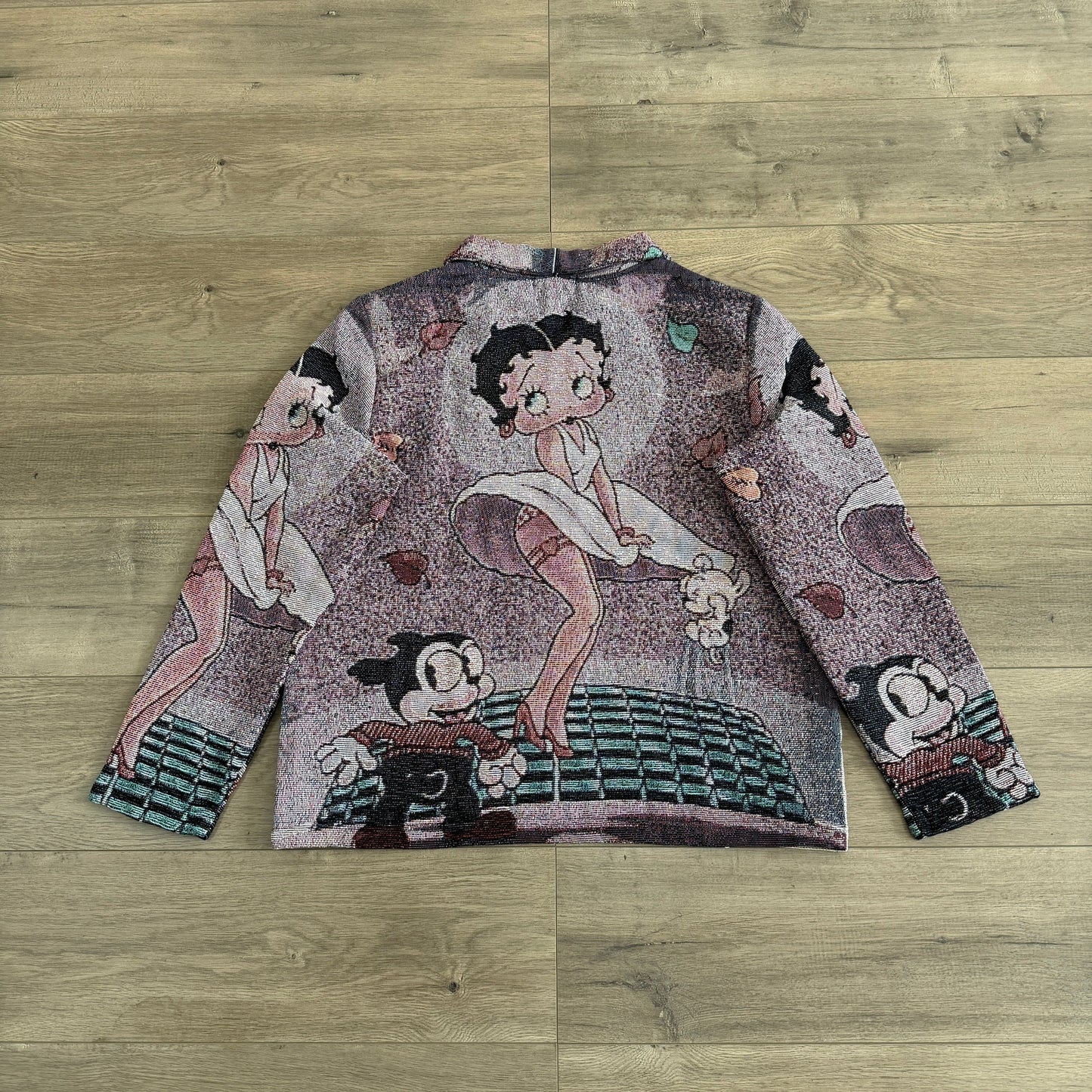 RDMCLOTHINGART tapestry hoodie BETTY BOOP CHERRIES TAPESTRY JACKET