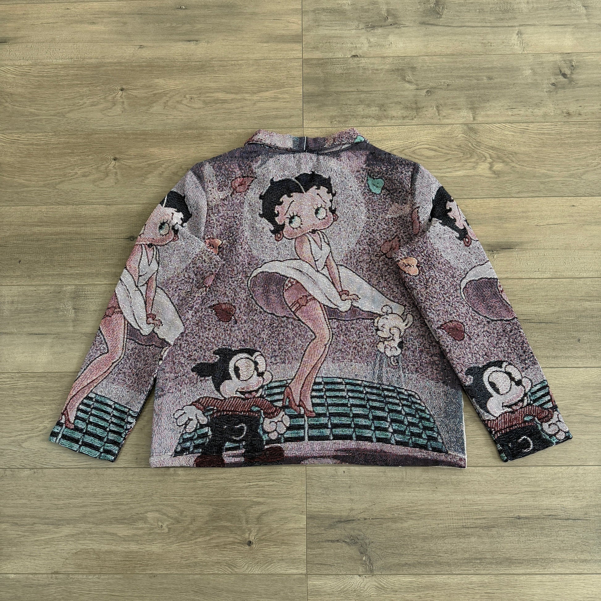 RDMCLOTHINGART tapestry hoodie BETTY BOOP CHERRIES TAPESTRY JACKET
