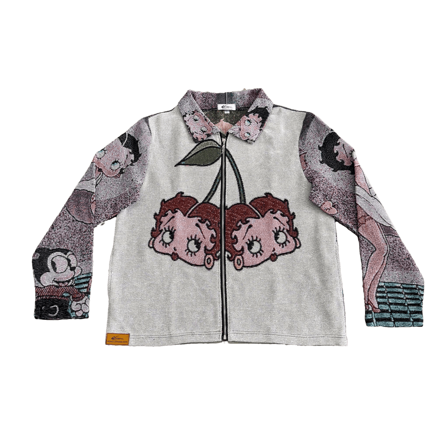 RDMCLOTHINGART tapestry hoodie BETTY BOOP CHERRIES TAPESTRY JACKET