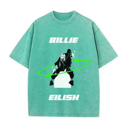 RDMCLOTHINGART tapestry hoodie BILLIE EILISH HEAVY WEIGHT COTTON TEE-8873