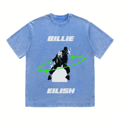 RDMCLOTHINGART tapestry hoodie BILLIE EILISH HEAVY WEIGHT COTTON TEE-8873