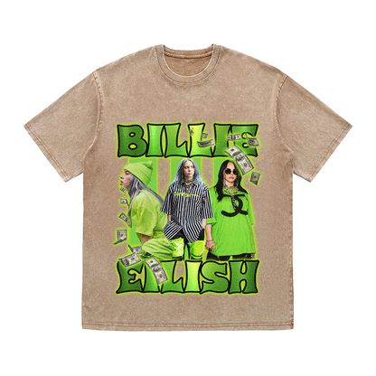 RDMCLOTHINGART tapestry hoodie BILLIE EILISH HEAVY WEIGHT COTTON TEE-9120