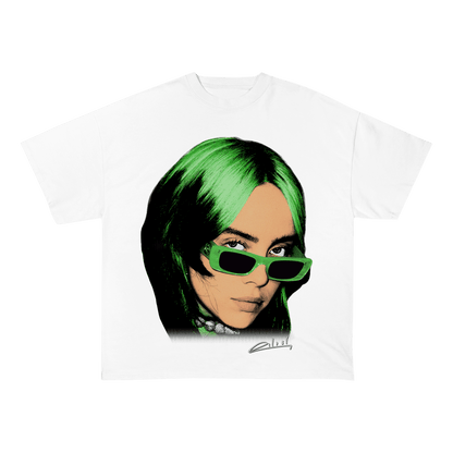 BILLIEEILISH HEAVY WEIGHT COTTON TEE-8039 - RDMCLOTHINGART