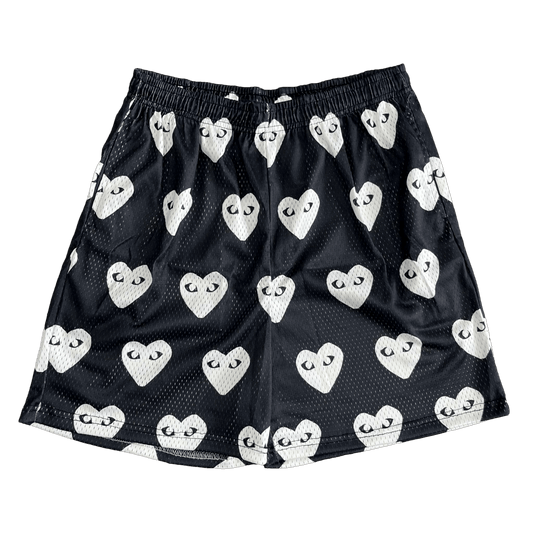 BLACK CDG MESH SHORTS-8732 - RDMCLOTHINGART