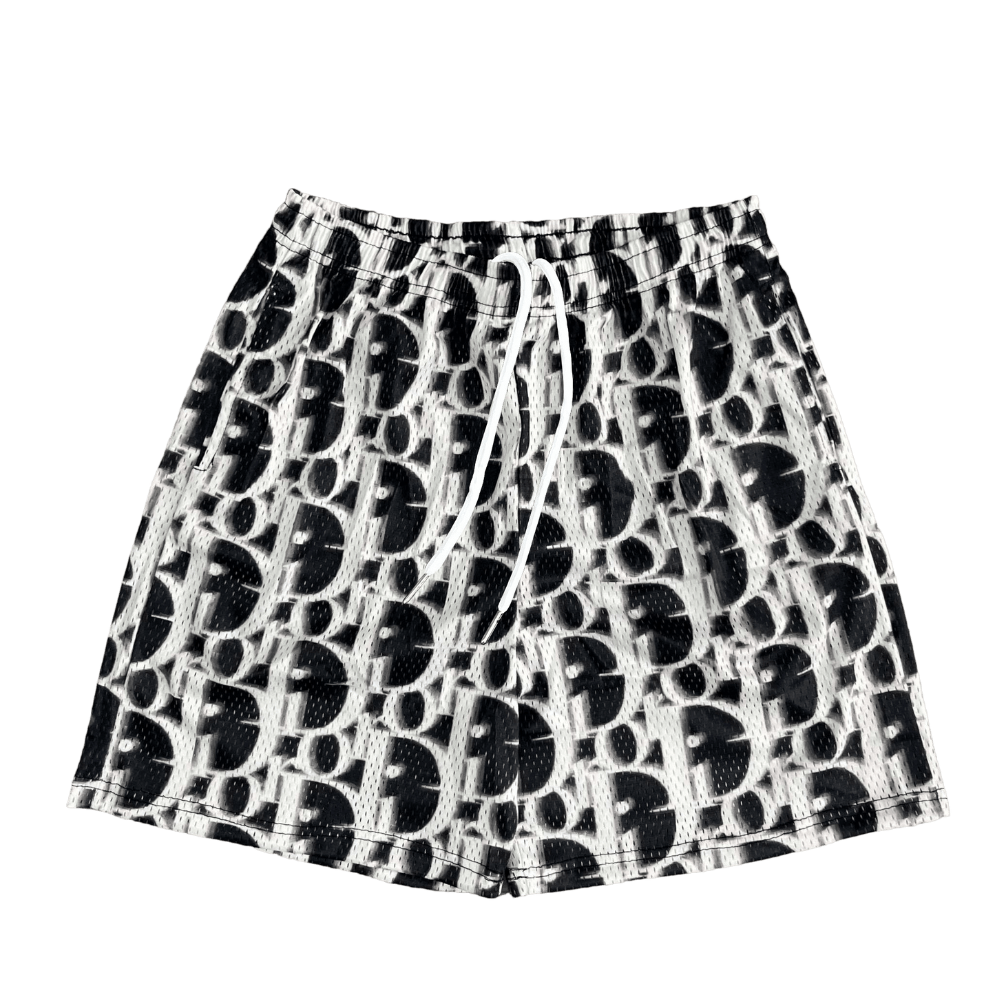 BLACK DC MESH SHORTS-8703 - RDMCLOTHINGART