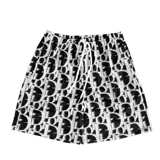 BLACK DC MESH SHORTS-8703 - RDMCLOTHINGART