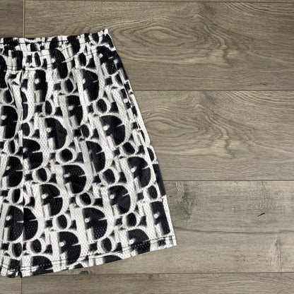 BLACK DC MESH SHORTS-8703 - RDMCLOTHINGART