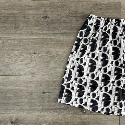 BLACK DC MESH SHORTS-8703 - RDMCLOTHINGART