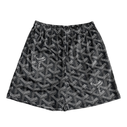 RDMCLOTHINGART tapestry hoodie BLACK GY MESH SHORTS-8707