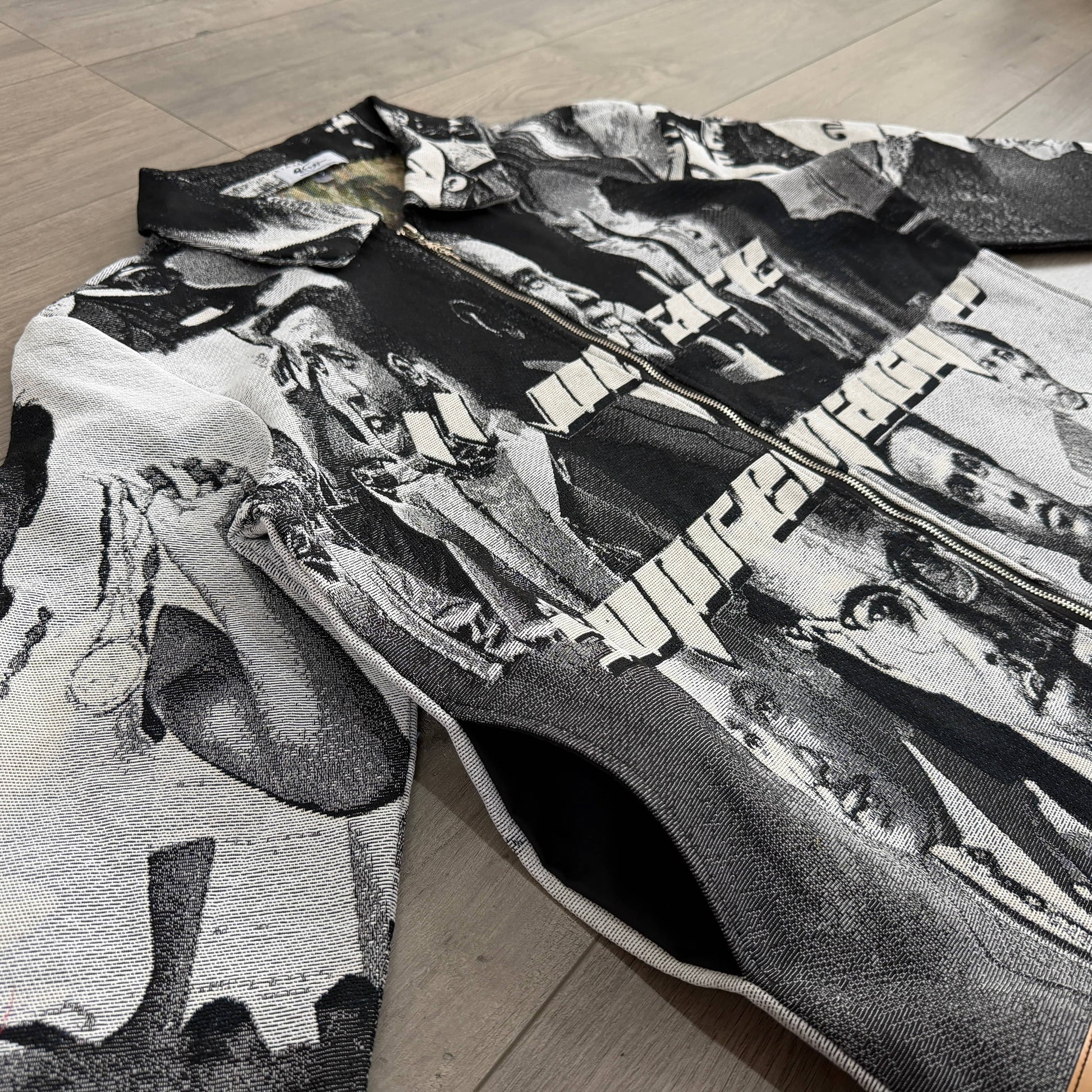 RDMCLOTHINGART tapestry hoodie BLACK LEADER TAPESTRY JACKET