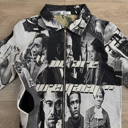 RDMCLOTHINGART tapestry hoodie BLACK LEADER TAPESTRY JACKET