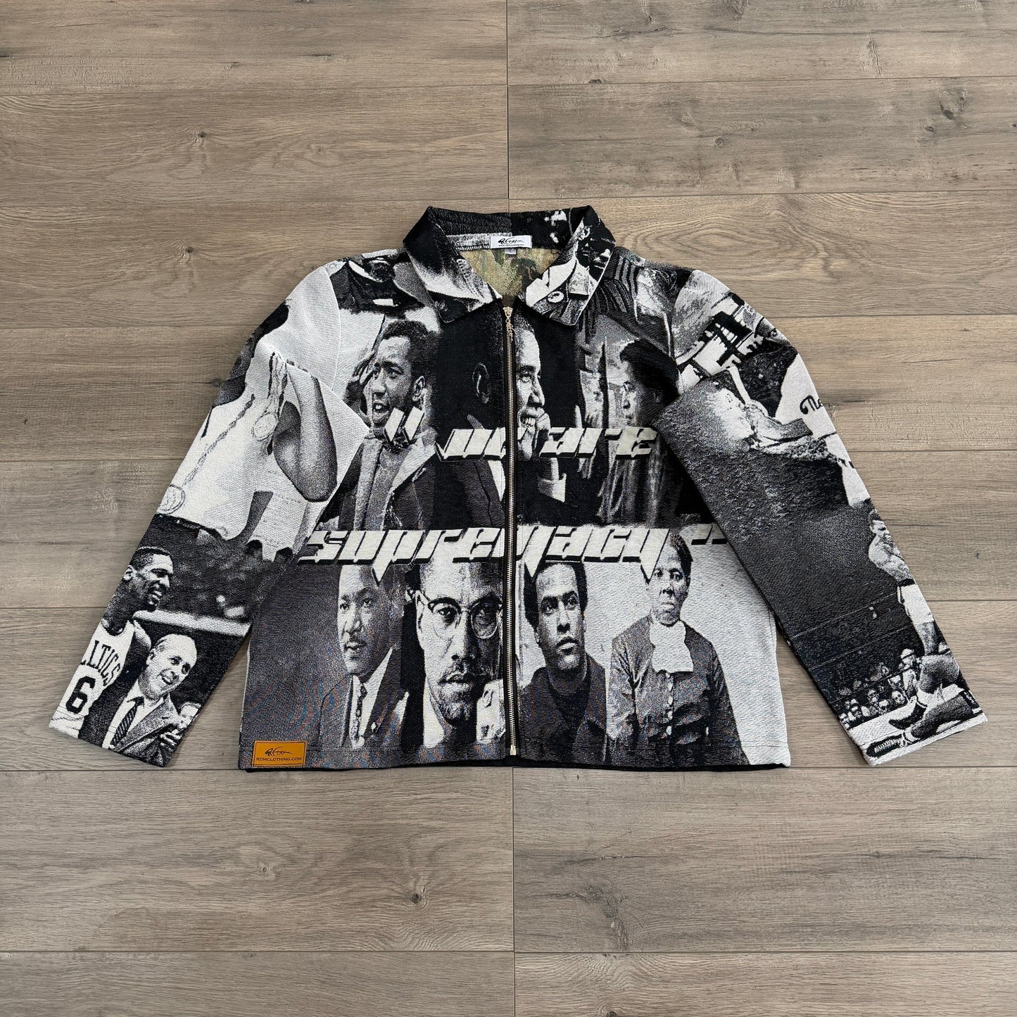 RDMCLOTHINGART tapestry hoodie BLACK LEADER TAPESTRY JACKET