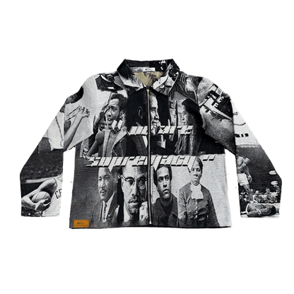 RDMCLOTHINGART tapestry hoodie BLACK LEADER TAPESTRY JACKET