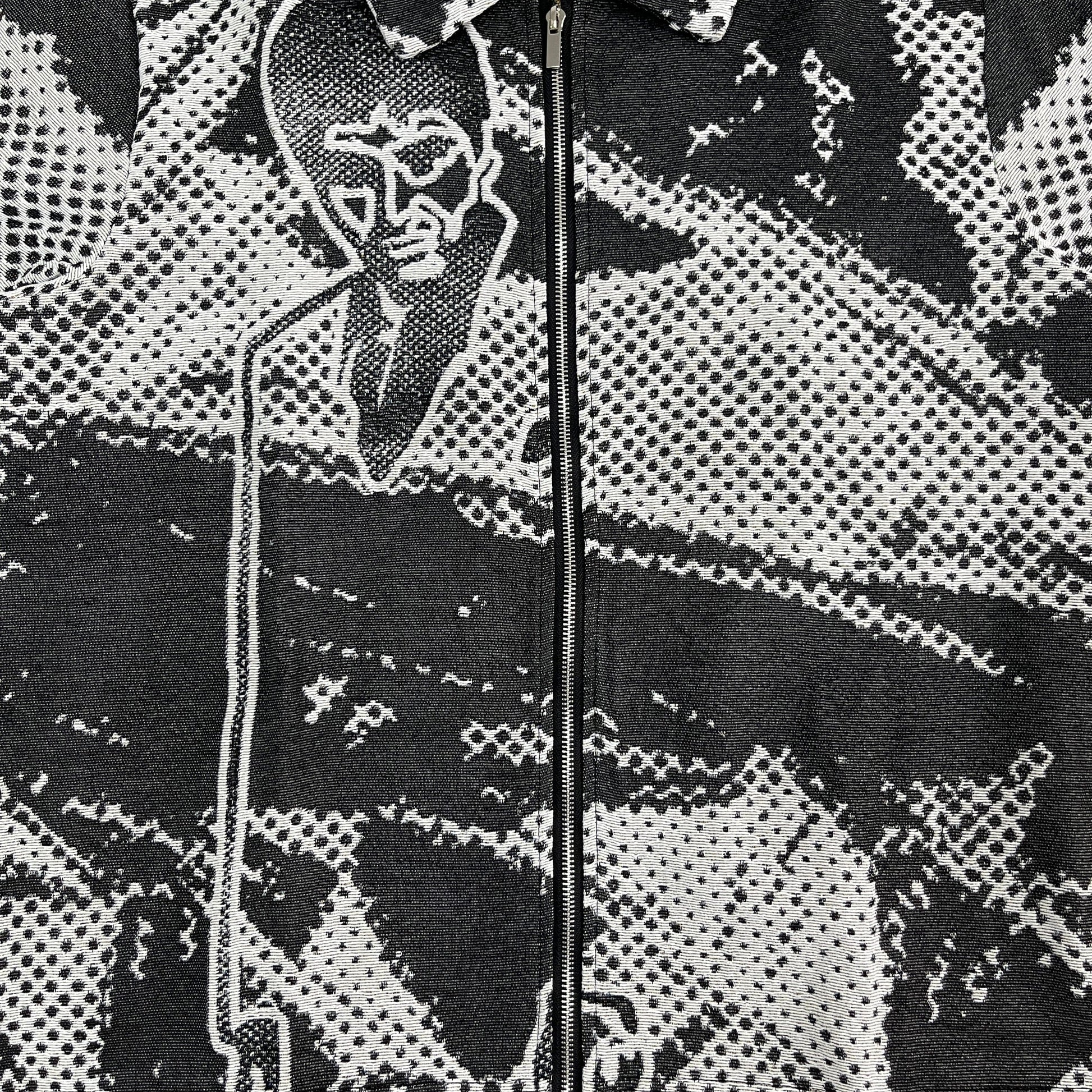 BLACK SCARFACE TAPESTRY JACKET - RDMCLOTHINGART