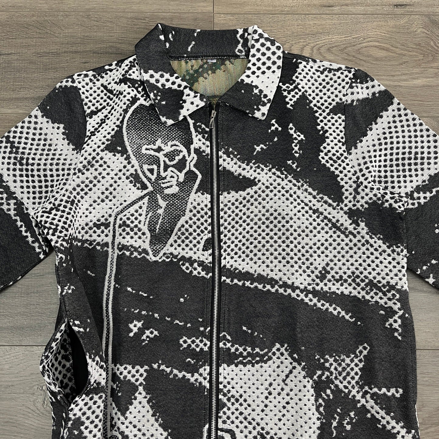 BLACK SCARFACE TAPESTRY JACKET - RDMCLOTHINGART
