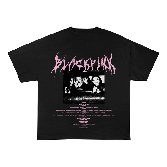 RDMCLOTHINGART tapestry hoodie BLACKPINK HEAVY WEIGHT COTTON TEE-8898