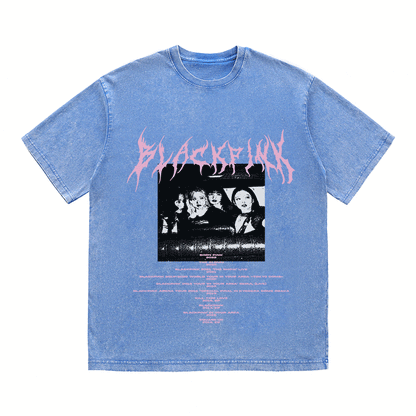 RDMCLOTHINGART tapestry hoodie BLACKPINK HEAVY WEIGHT COTTON TEE-8898