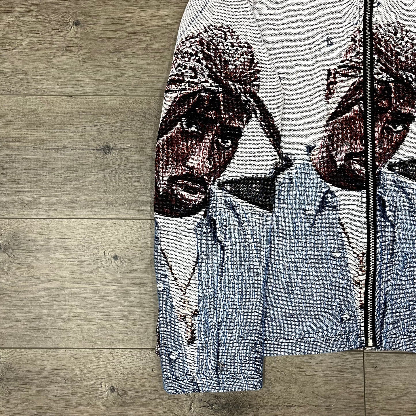 BLUE 2PAC TAPESTRY JACKET - RDMCLOTHINGART