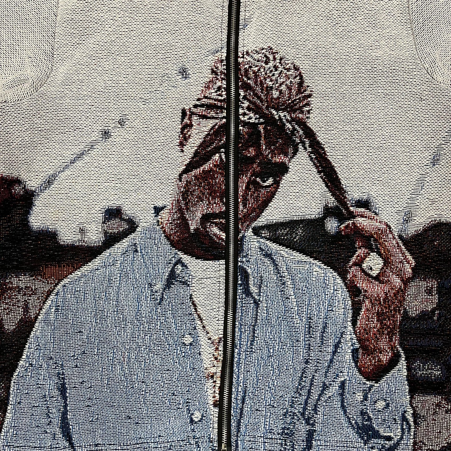 BLUE 2PAC TAPESTRY JACKET - RDMCLOTHINGART