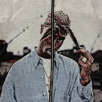 BLUE 2PAC TAPESTRY JACKET - RDMCLOTHINGART