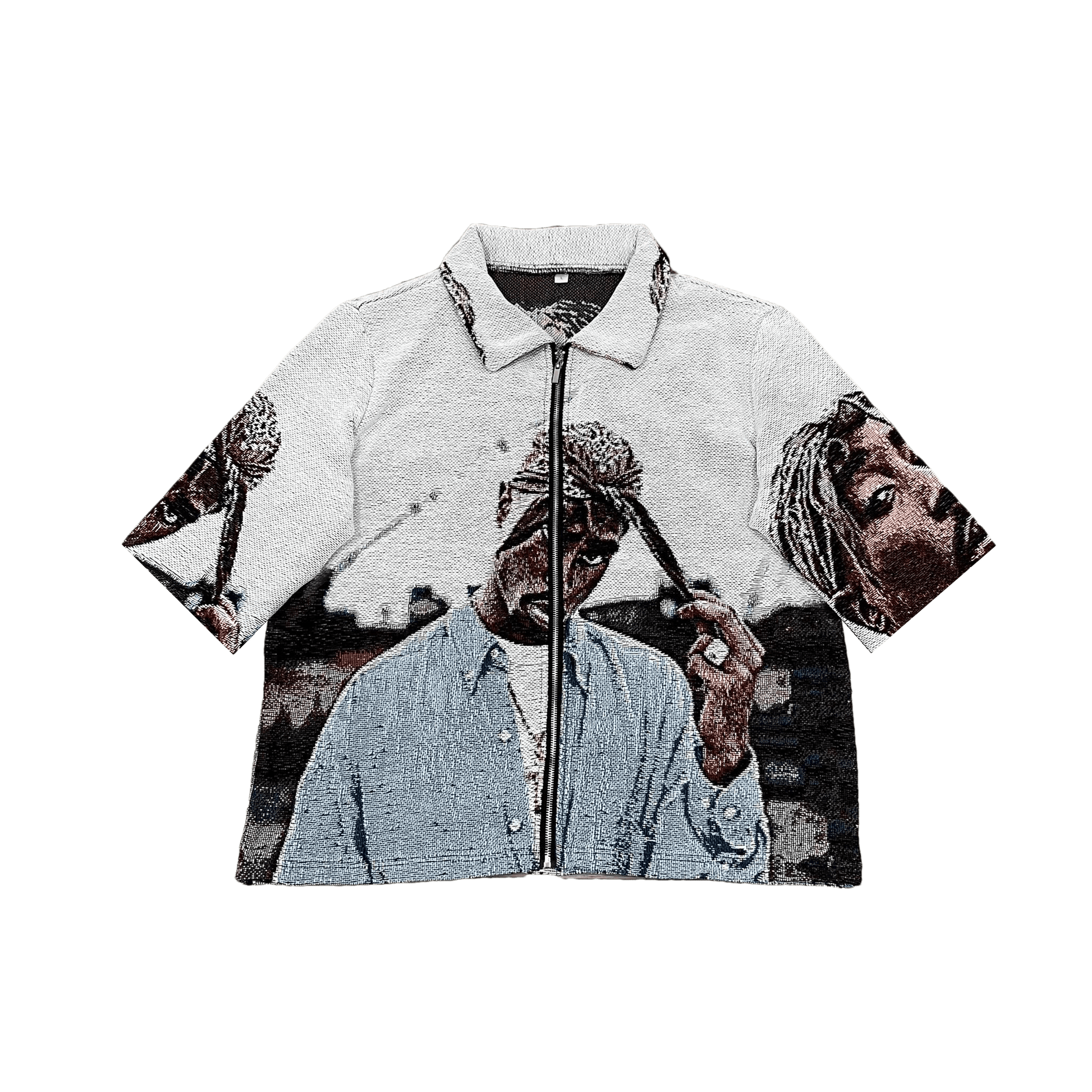 RDMCLOTHINGART tapestry hoodie BLUE 2PAC TAPESTRY TEE