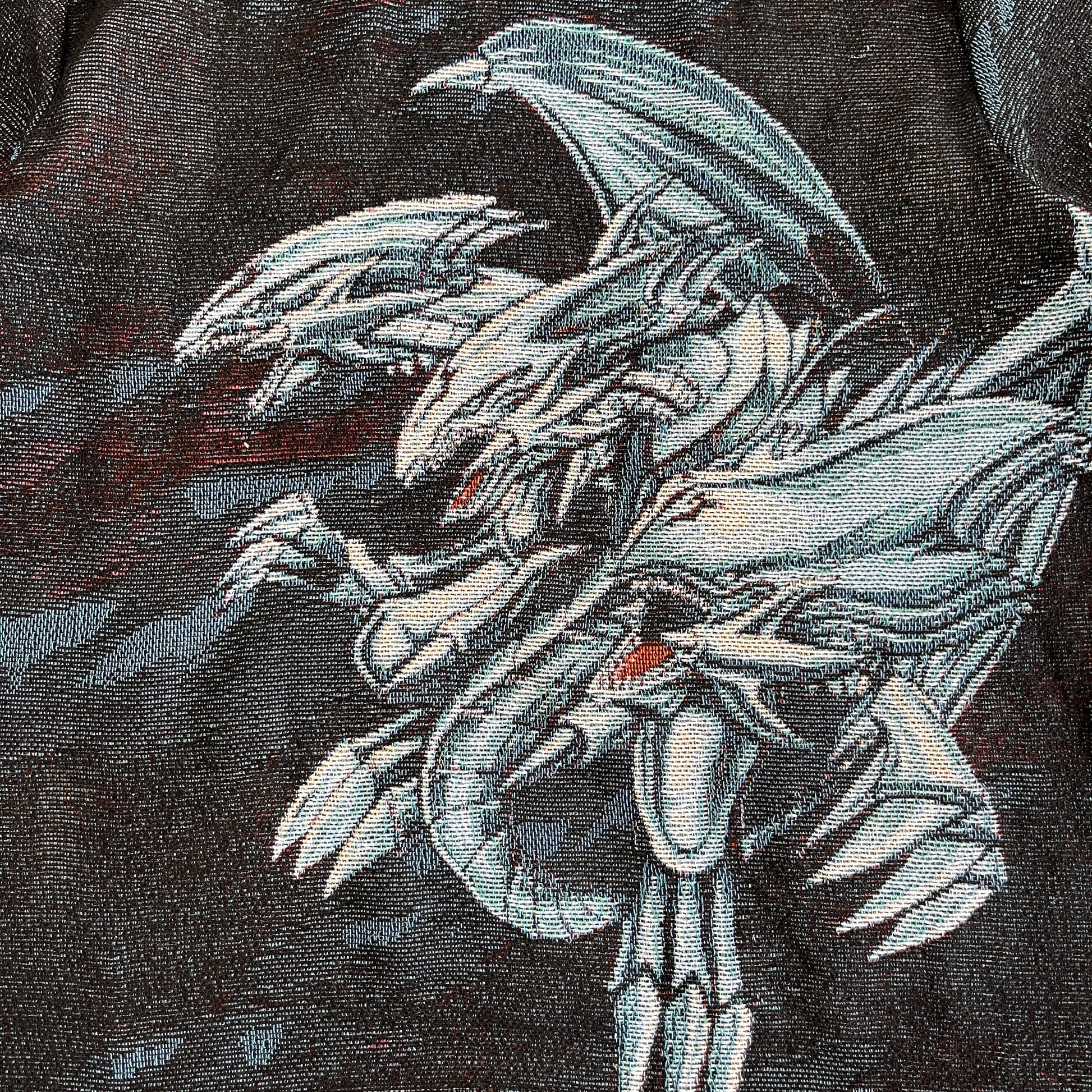 BLUE EYES WHITE DRAGON TAPESTRY HOODIE - RDMCLOTHINGART