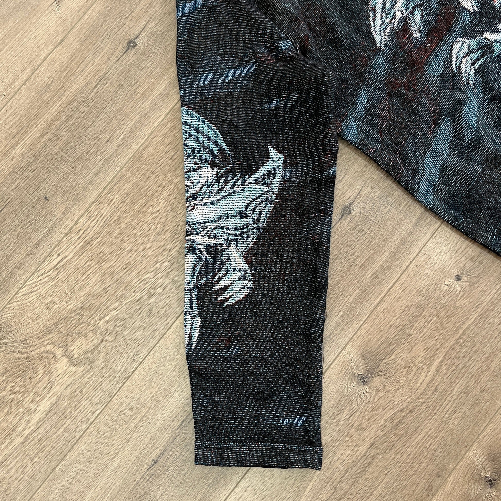 BLUE EYES WHITE DRAGON TAPESTRY HOODIE - RDMCLOTHINGART