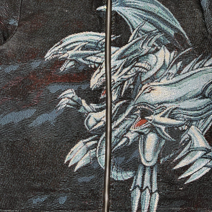 BLUE EYES WHITE DRAGON TAPESTRY JACKET - RDMCLOTHINGART