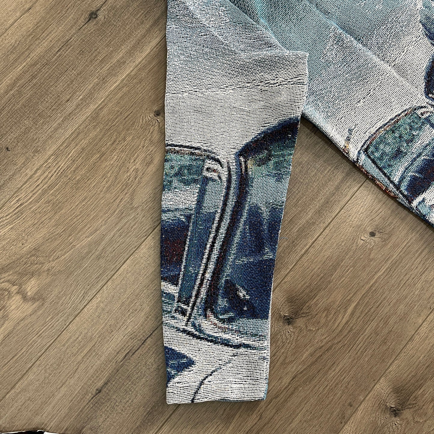 RDMCLOTHINGART tapestry hoodie BLUE NIP TAPESTRY JACKET