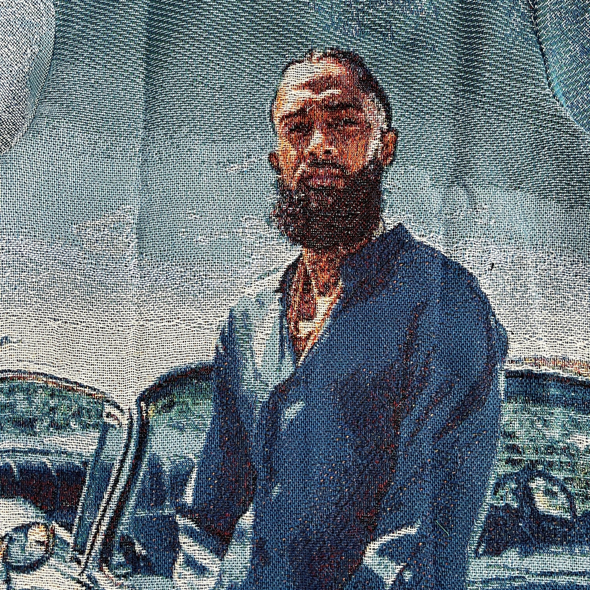 RDMCLOTHINGART tapestry hoodie BLUE NIP TAPESTRY JACKET