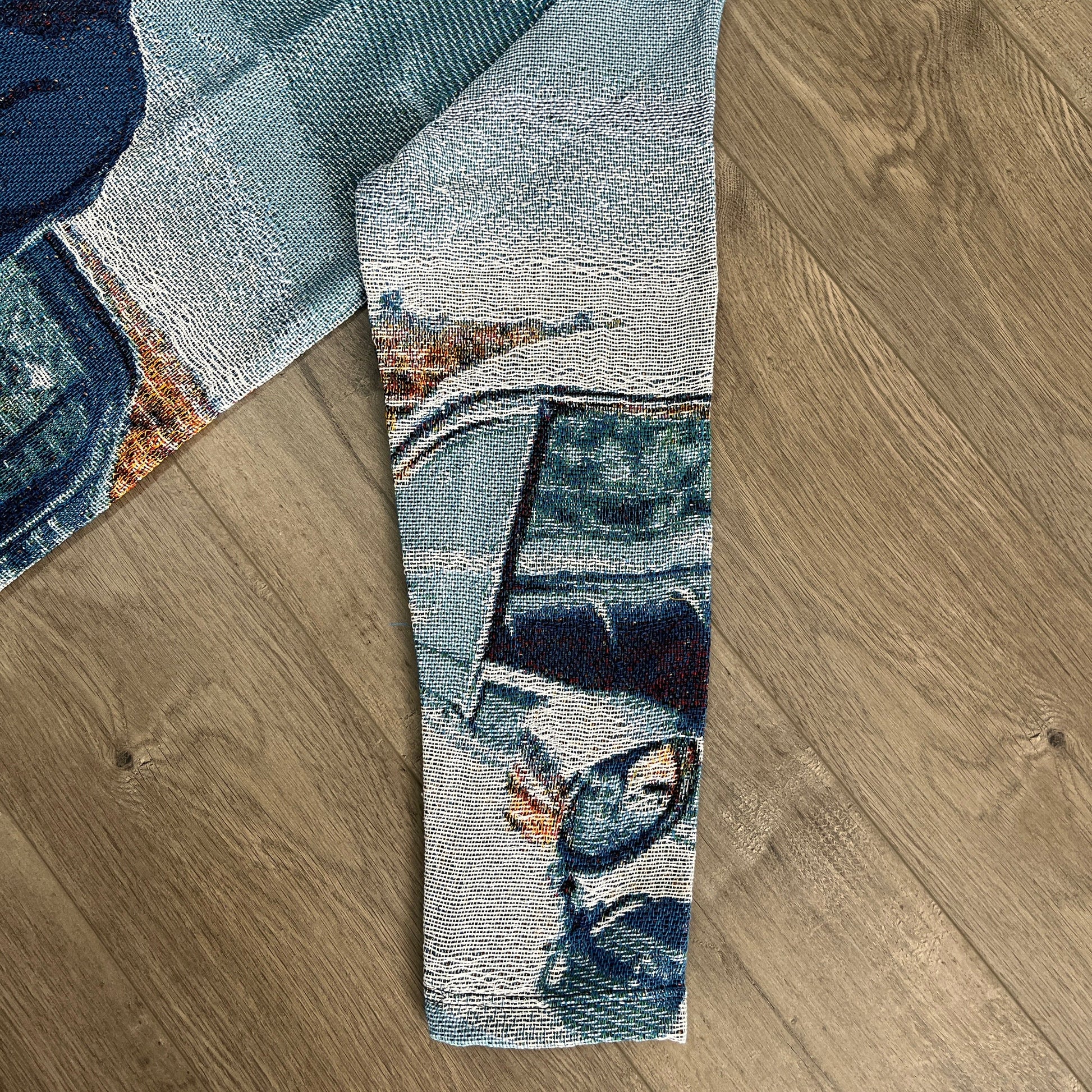 RDMCLOTHINGART tapestry hoodie BLUE NIP TAPESTRY JACKET