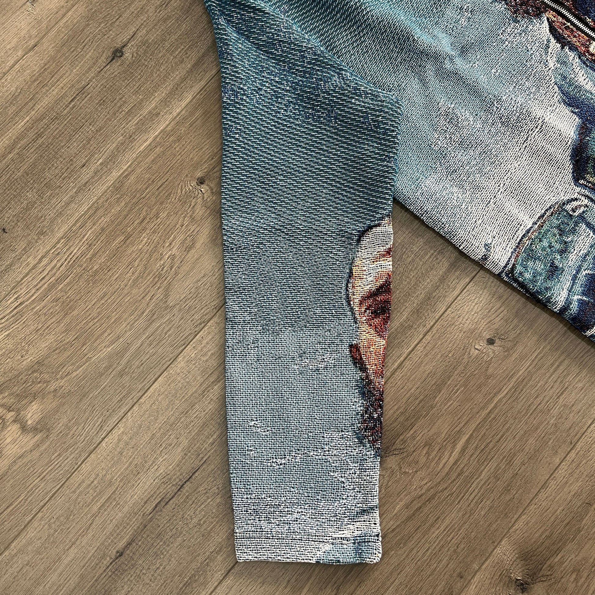 RDMCLOTHINGART tapestry hoodie BLUE NIP TAPESTRY JACKET