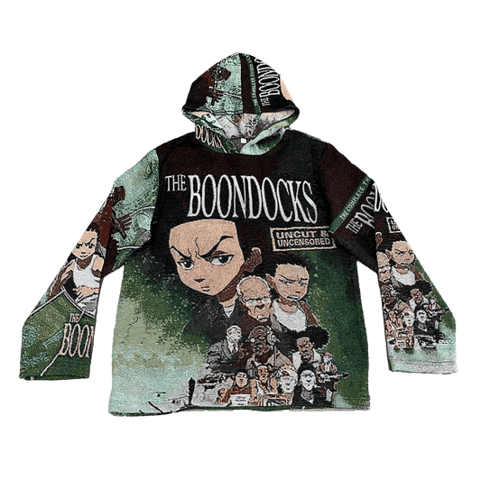 BOONDOCKS TAPESTRY HOODIE - RDMCLOTHINGART