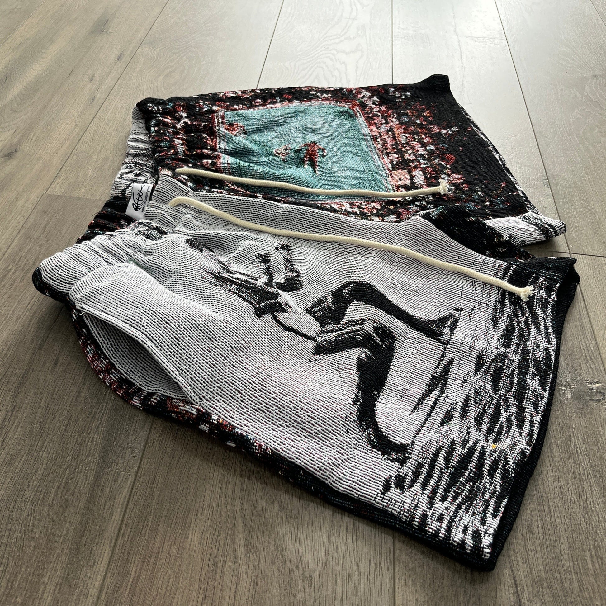 RDMCLOTHINGART tapestry hoodie BOXING TAPESTRY SHORTS