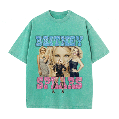 RDMCLOTHINGART tapestry hoodie BRITNEY SPEARS HEAVY WEIGHT COTTON TEE-9121