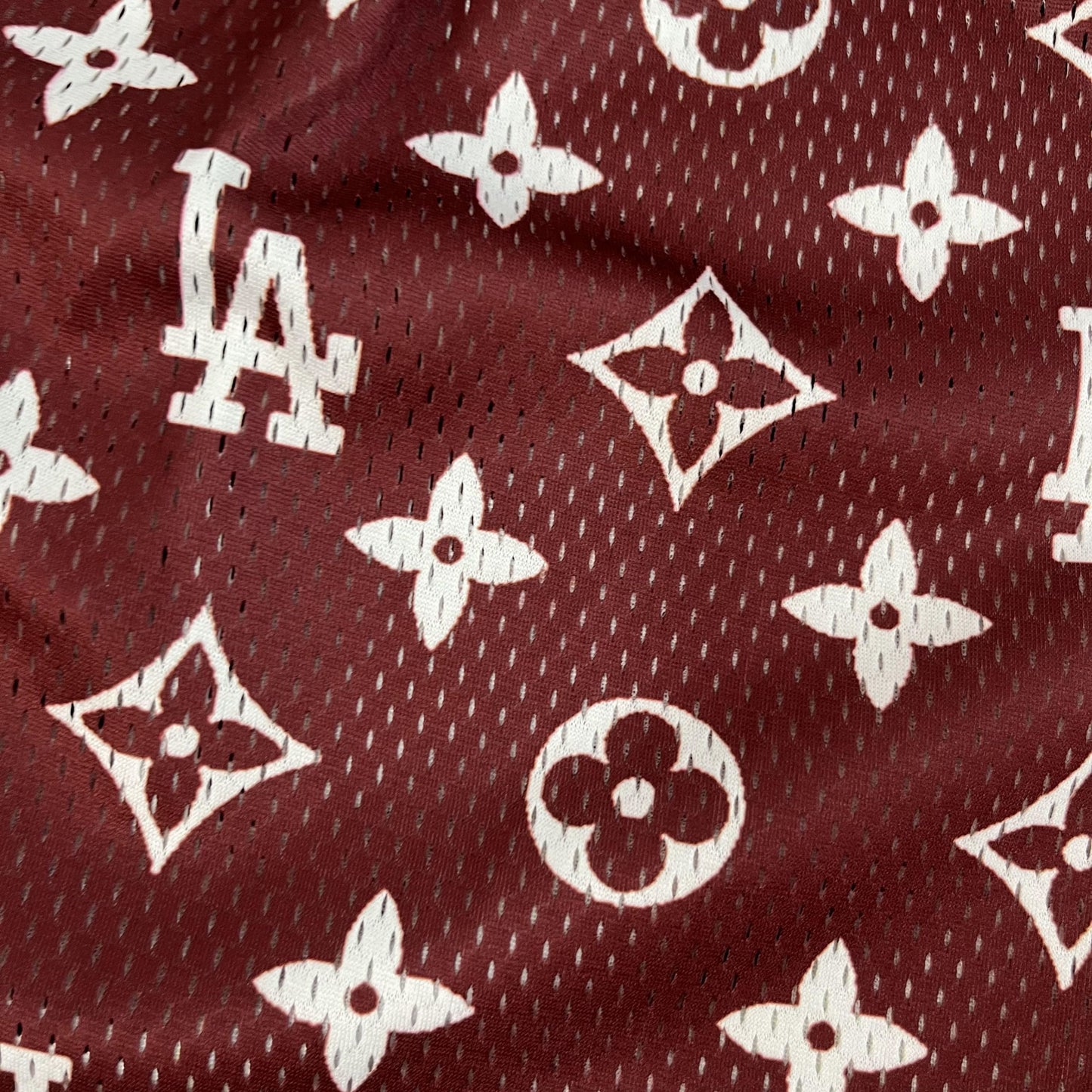 BROWN LA MESH SHORTS-8666 - RDMCLOTHINGART