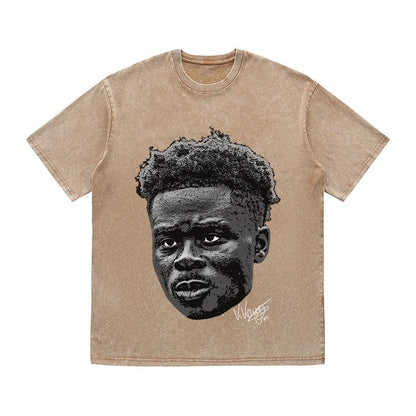 RDMCLOTHINGART tapestry hoodie BUKAYO HEAVY COTTON TEES-9540