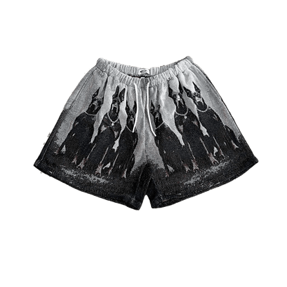 RDMCLOTHINGART tapestry hoodie CERBERUS TAPESTRY SHORTS