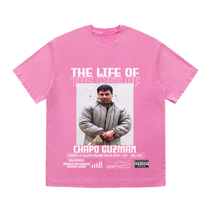 RDMCLOTHINGART tapestry hoodie CHAPO GUZMAN HEAVY WEIGHT COTTON TEE-8819