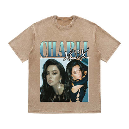 RDMCLOTHINGART tapestry hoodie CHARLI XCX HEAVY WEIGHT COTTON TEE-8856